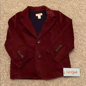 Maroon Velvet blazer